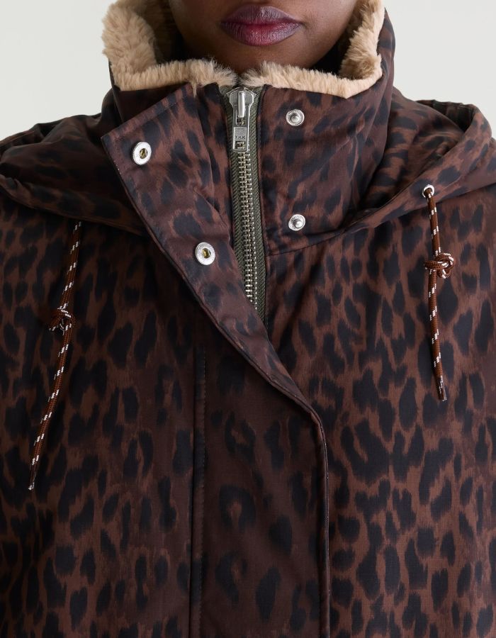 Parka Jade Display A à imprimé léopard pour femme Bellerose