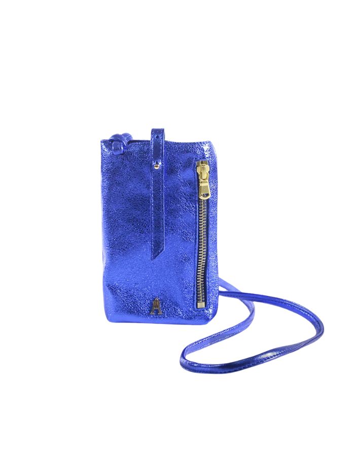 Pochette Grigri Métal Bleue