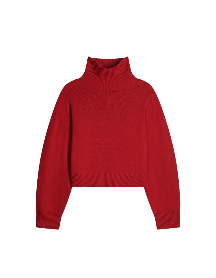 Pull Ballerine Carmin rouge en laine et yack Vanessa Bruno 