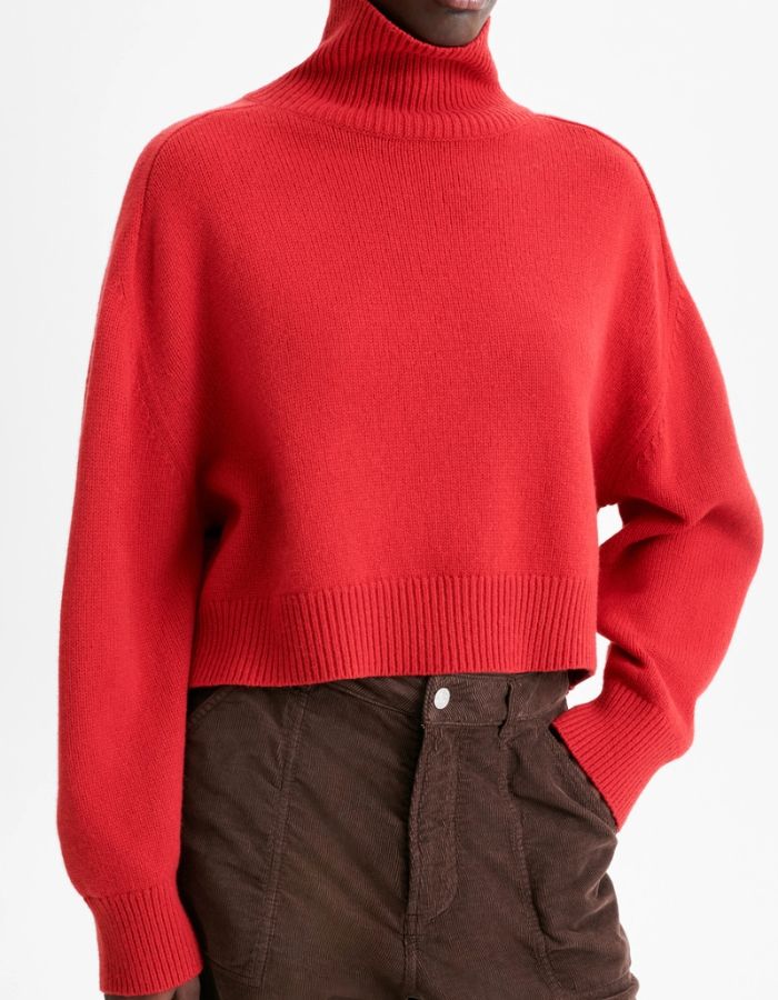 Pull Ballerine Carmin rouge en laine et yack Vanessa Bruno 