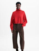 Pull Ballerine Carmin rouge en laine et yack Vanessa Bruno 