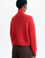 Pull Ballerine Carmin rouge en laine et yack Vanessa Bruno 