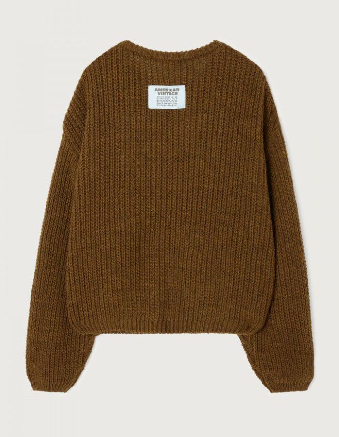 Pull Cyrow Moka Chiné American Vintage