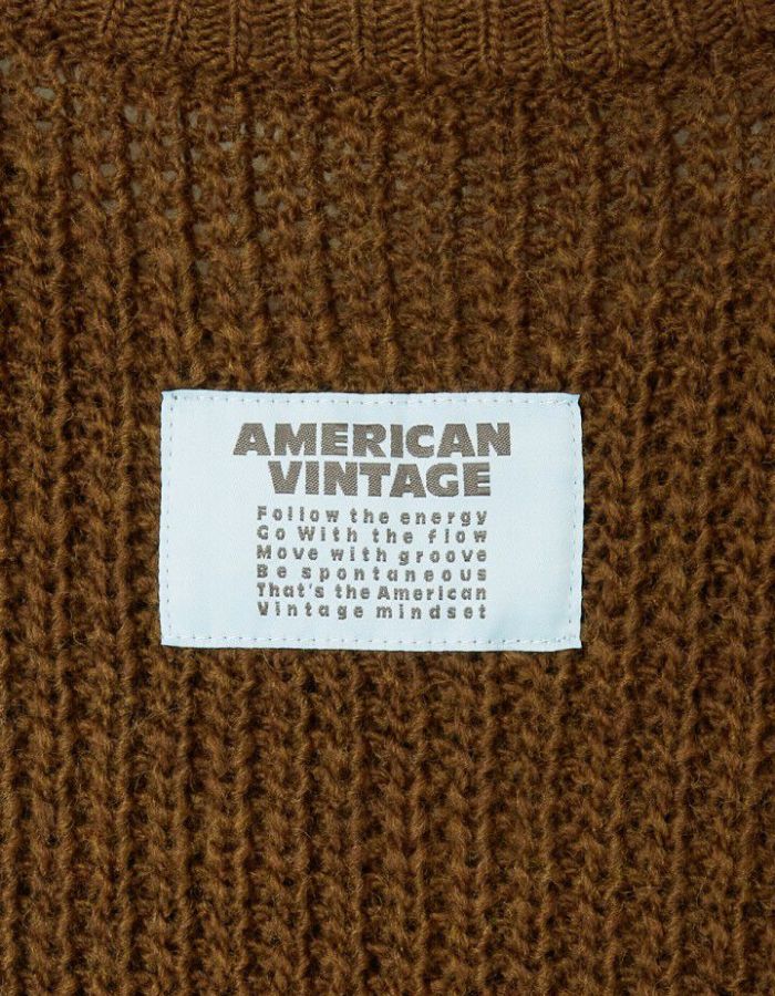 Pull Cyrow Moka Chiné American Vintage