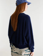 Pull femme Derny Captain bleu marine à encolure bateau Bellerose