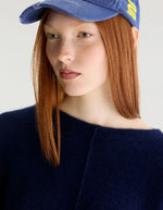 Pull femme Derny Captain bleu marine à encolure bateau Bellerose