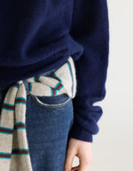 Pull femme Derny Captain bleu marine à encolure bateau Bellerose