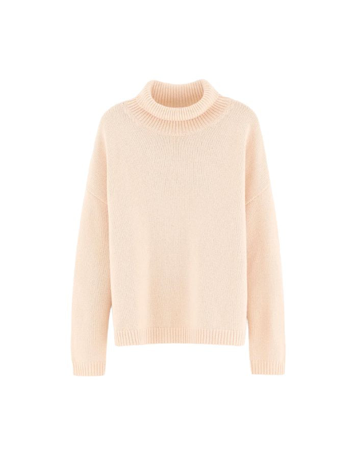 Pull Amedo Light Rose à col cheminée pour femme Bellerose