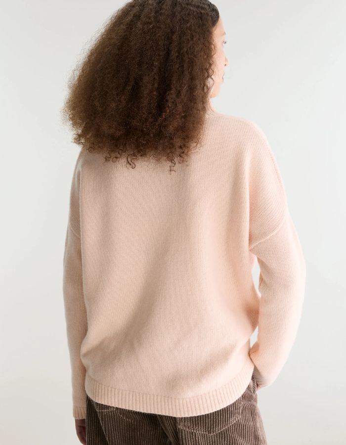 Pull Amedo Light Rose à col cheminée pour femme Bellerose