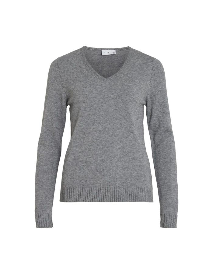 trinity-pull-col-v-maille-gris-vila