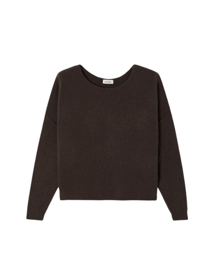 Pull Damsville Brune Chiné American Vintage