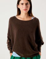 Pull Damsville Brune Chiné American Vintage