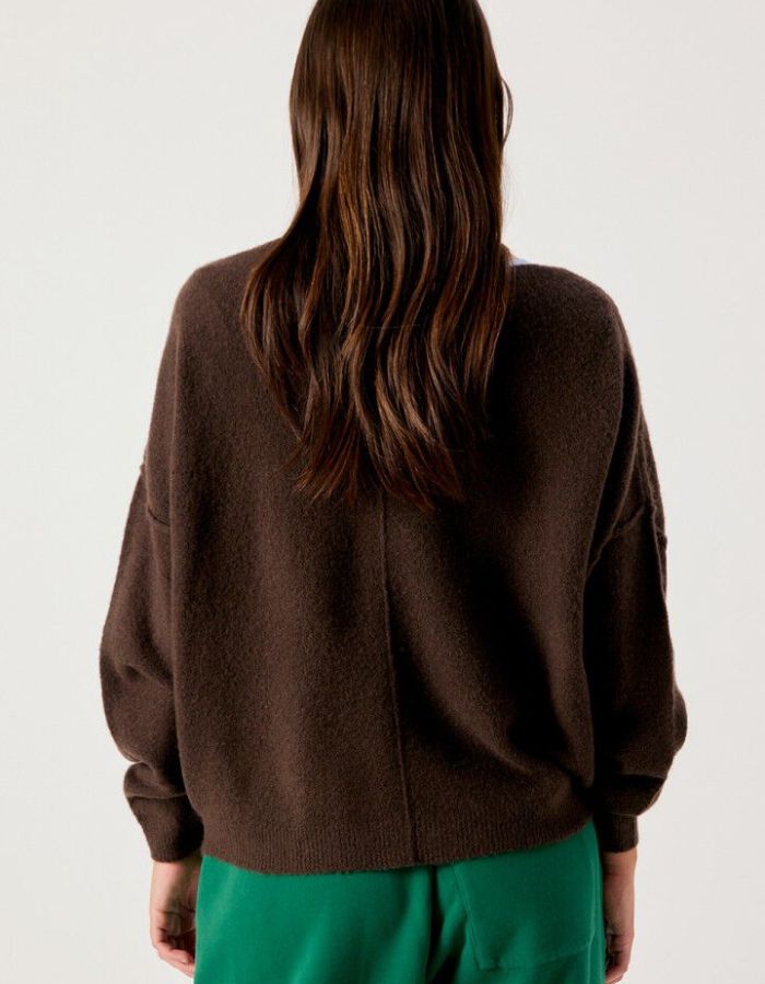 Pull Damsville Brune Chiné American Vintage