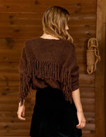Pull Moon à franges Marron La Petite Étoile 