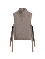 Pull Or Beige Gris plastron Soeur