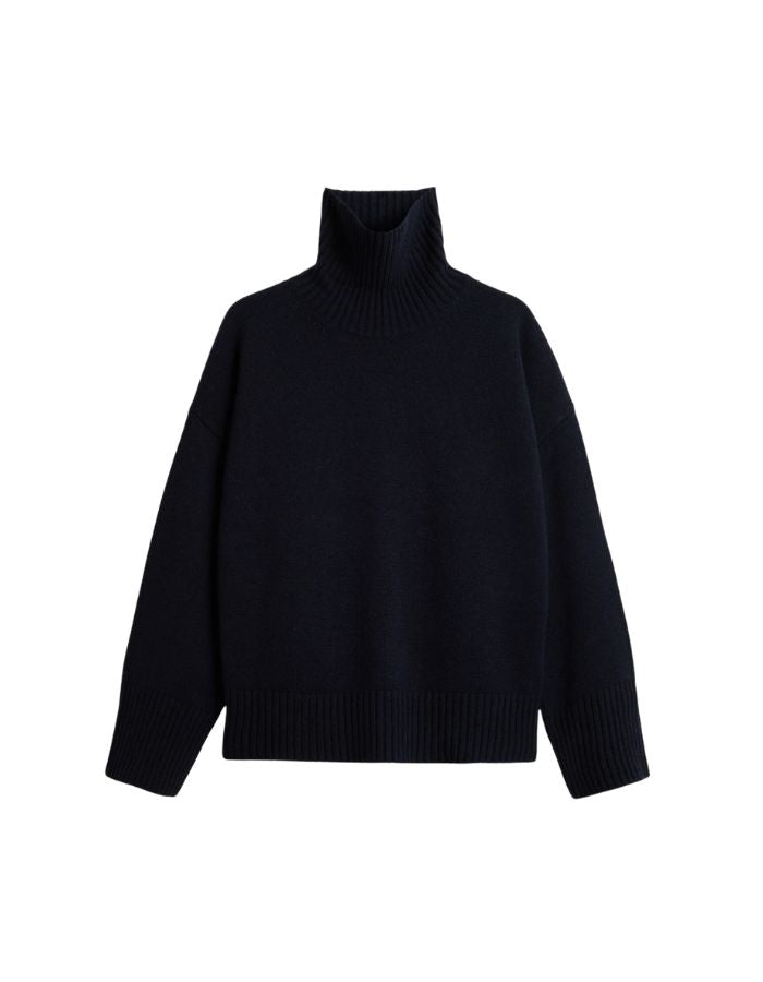 Pull William Navy en laine mérinos Soeur