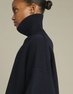 Pull William Navy en laine mérinos Soeur