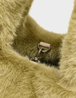 Sac Helga Tilleul en fausse fourrure Bellerose