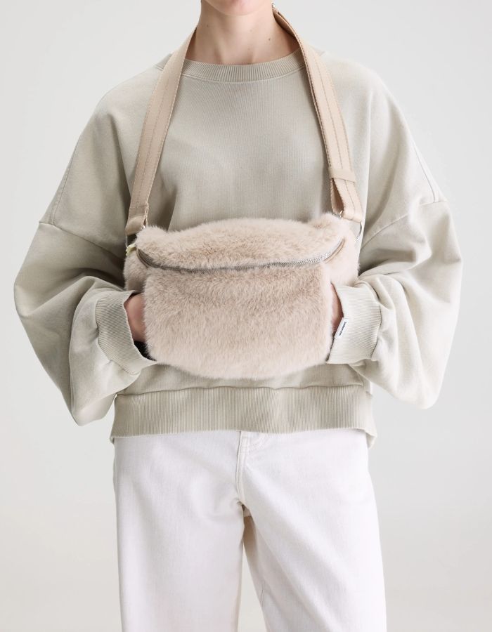 Sac banane manchon Hoswel Stone en fausse fourrure Bellerose