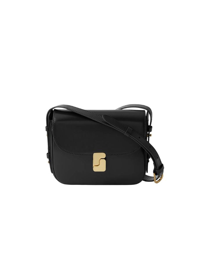 Sac Bellissima Mini Noir en cuir glacé Soeur