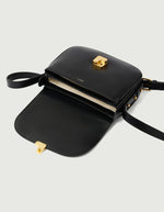 Sac Bellissima Mini Noir en cuir glacé Soeur