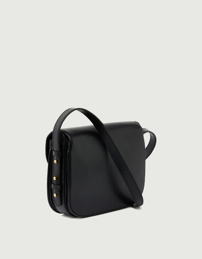 Sac Bellissima Mini Noir en cuir glacé Soeur