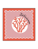 Lot de 20 Serviettes Papier Corail