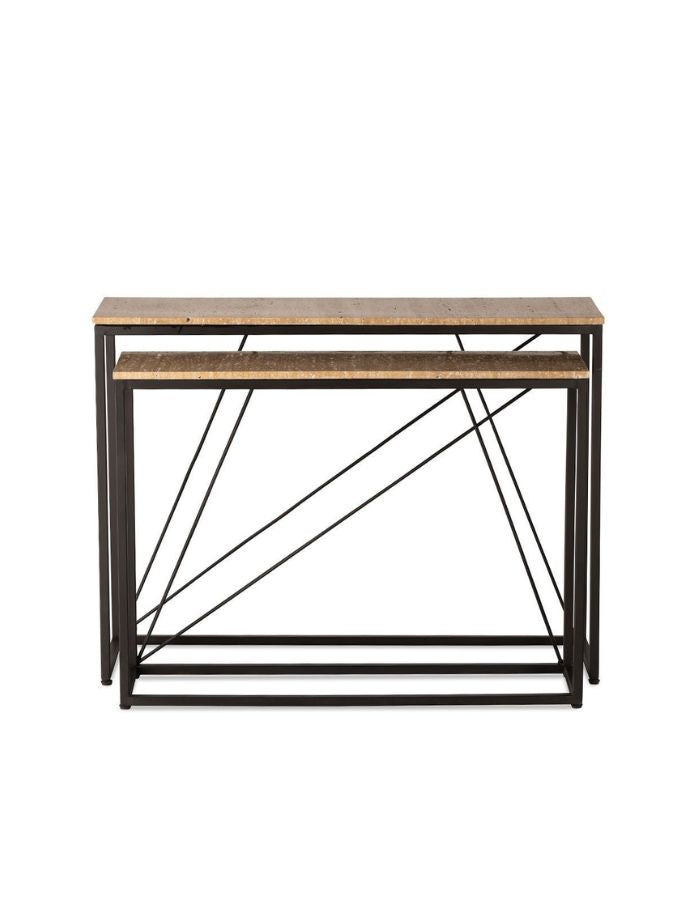 trinity-set-deux-consoles-metal-travertin-4