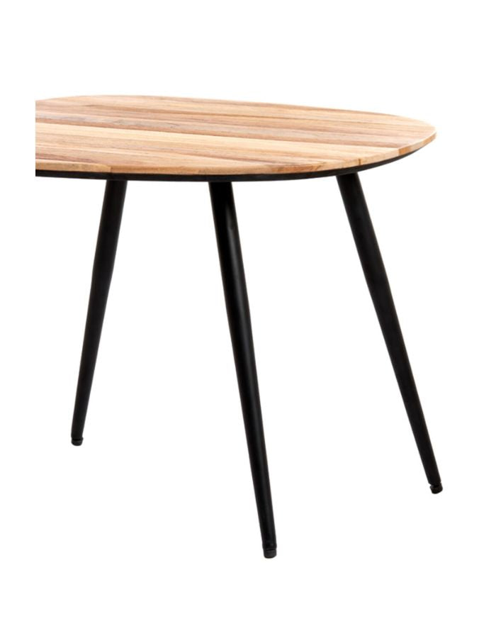 Set de 2 Tables Basses Bois Naturel