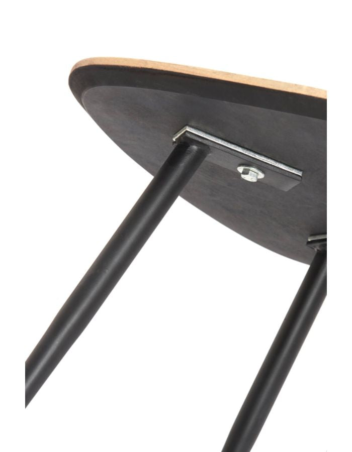 Set de 2 Tables Basses Bois Naturel