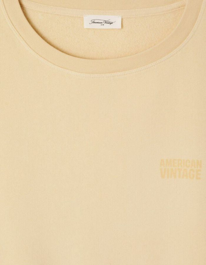 Sweat col rond Jitbay Limonade Vintage American Vintage 