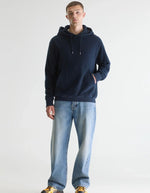 Sweatshirt homme Mattis Parker bleu encre à capuche Bellerose