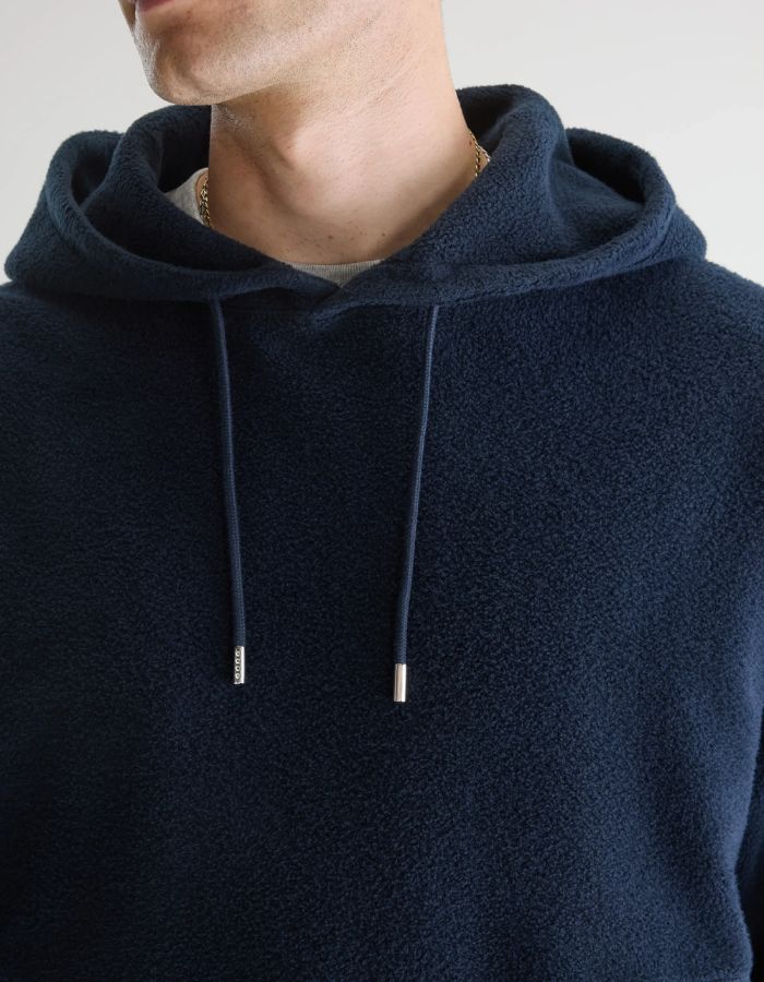 Sweatshirt homme Mattis Parker bleu encre à capuche Bellerose
