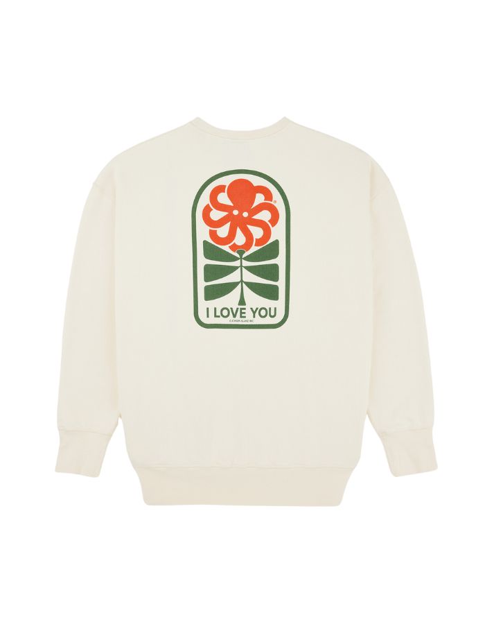 Sweatshirt Gustavo Flower Love Coconut