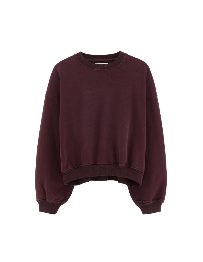 Sweatshirt court Fancy Burgundy bordeaux pour femme Bellerose
