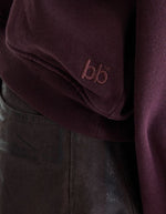 Sweatshirt court Fancy Burgundy bordeaux pour femme Bellerose