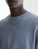 Sweatshirt homme Flake Artic bleu délavé à col rond Bellerose