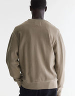 Sweatshirt homme Flake Dust kaki à col rond Bellerose
