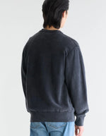Sweatshirt homme Flake Meteorite gris foncé à col rond Bellerose