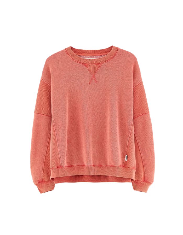 Sweatshirt oversized Flipos Écarlate rouge délavé pour femme Bellerose
