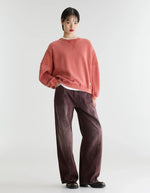 Sweatshirt oversized Flipos Écarlate rouge délavé pour femme Bellerose