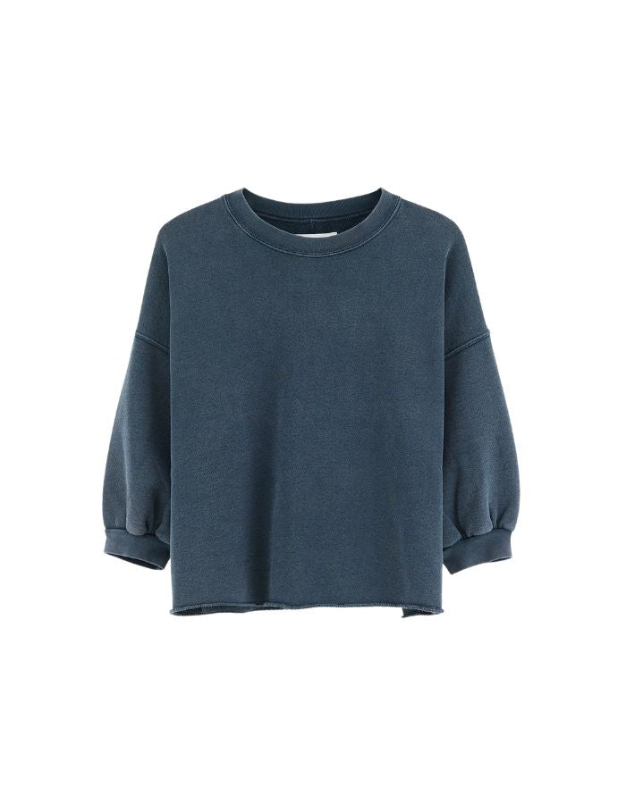 Sweat Vicske Navy Bellerose en coton bleu marine délavé