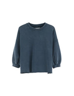 Sweat Vicske Navy Bellerose en coton bleu marine délavé