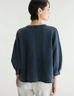 Sweat Vicske Navy Bellerose en coton bleu marine délavé