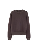 Sweatshirt Temi Dark Roast marron foncé à col rond pour femme Bellerose