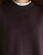 Sweatshirt Temi Dark Roast marron foncé à col rond pour femme Bellerose