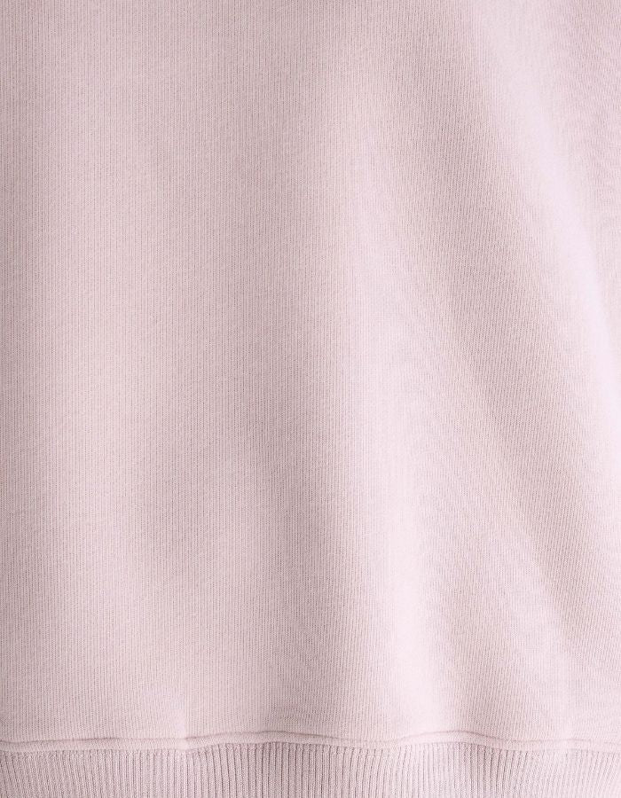 Sweatshirt Temi Glycine rose poudré à col rond pour femme Bellerose