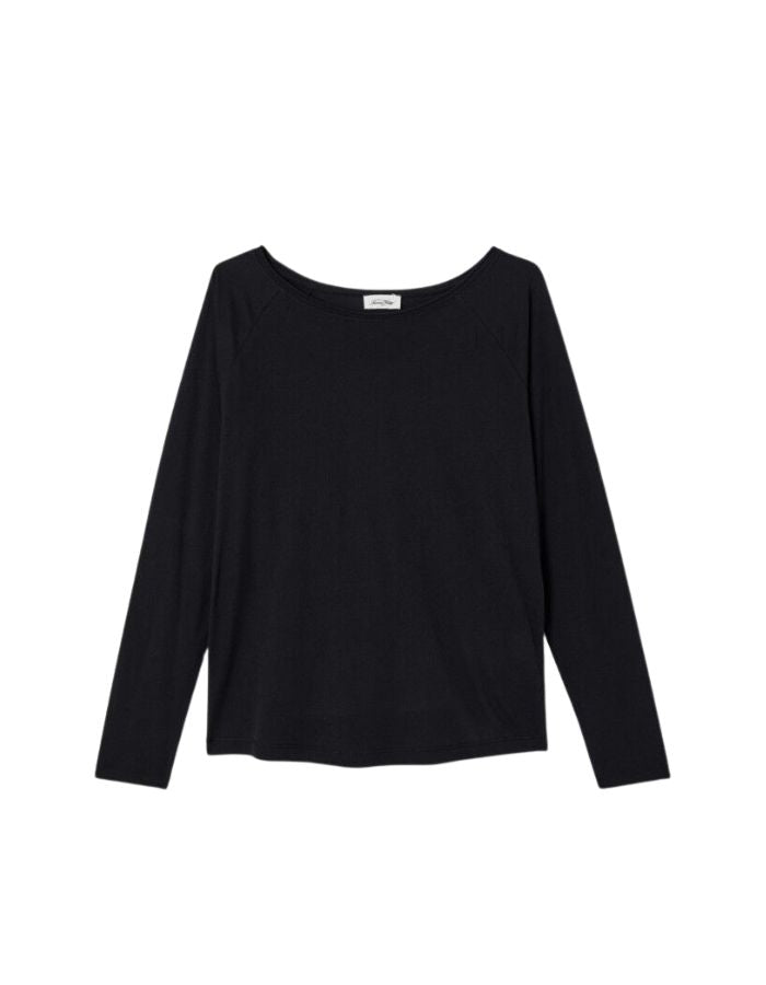 T-shirt femme Laloom noir American Vintage
