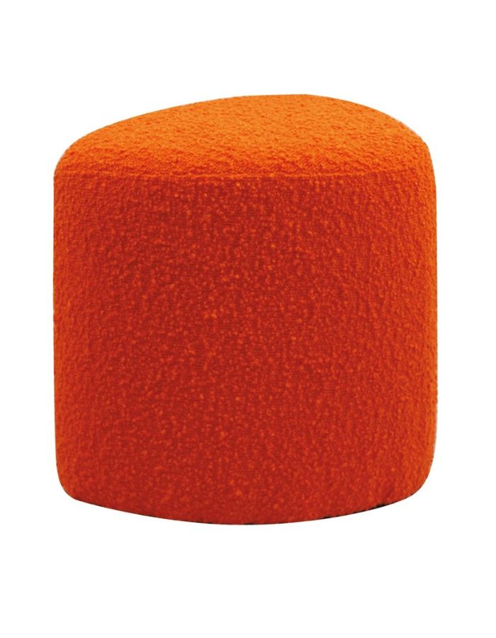 Tabouret Bouclette Orange