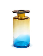 Vase Blue Amber Wind & Fire Marie Michielssen